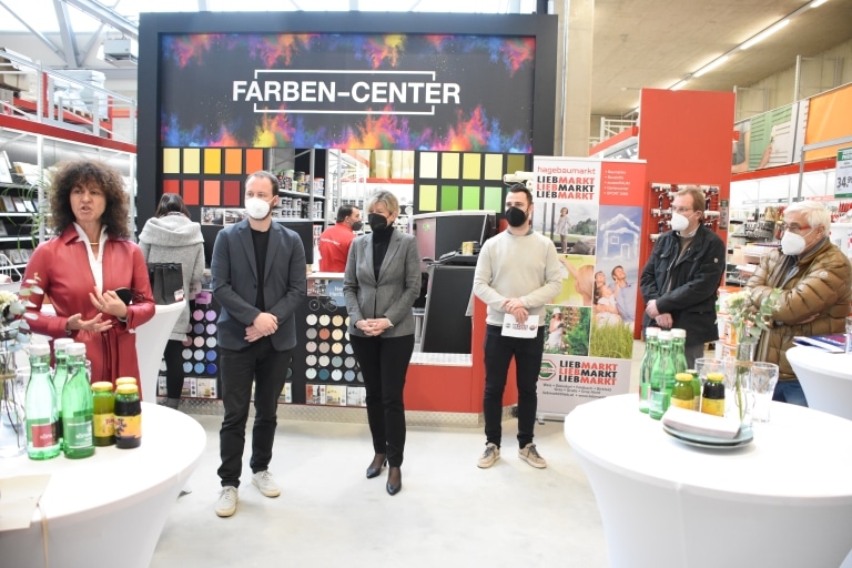 Pressegespräch zur Eröffnung des umgebauten hagebau Lieb Marktes in Gleisdorf
